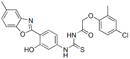 593238-74-5,Acetamide, 2-(4-chloro-2-methylphenoxy)-N-[[[3-hydroxy-4-(5-methyl-2-benzoxazolyl)phenyl]amino]thioxomethyl]- (9CI)
