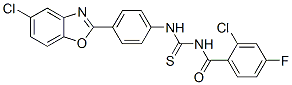 593238-84-7,Benzamide, 2-chloro-N-[[[4-(5-chloro-2-benzoxazolyl)phenyl]amino]thioxomethyl]-4-fluoro- (9CI)