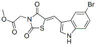 593272-22-1,3-Thiazolidineaceticacid,5-[(5-bromo-1H-indol-3-yl)methylene]-2,4-dioxo-,methylester(9CI)