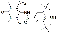 595558-79-5,Benzamide,  N-(6-amino-1,2,3,4-tetrahydro-1,3-dimethyl-2,4-dioxo-5-pyrimidinyl)-3,5-bis(1,1-dimethylethyl)-4-hydroxy-