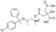 5964-37-4,[2-[1-(4-chlorophenyl)-1-phenylethoxy]propyl]dimethylammonium dihydrogen 2-hydroxypropane-1,2,3-tricarboxylate