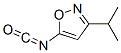 59669-73-7,Isoxazole, 5-isocyanato-3-(1-methylethyl)- (9CI)