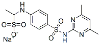 59672-31-0,sodium 1-[[4-[[(4,6- dimethyl-2-pyrimidinyl)amino]sulphonyl]phenyl]amino]ethanesulphonate