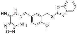 596832-28-9,1,2,5-Oxadiazole-3-carboximidicacid,4-amino-,[[3-[(2-benzoxazolylthio)methyl]-4-methoxyphenyl]methylene]hydrazide(9CI)