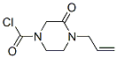 59702-93-1,1-Piperazinecarbonyl chloride, 3-oxo-4-(2-propenyl)- (9CI)