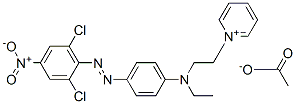 59709-07-8,1-[2-[[4-[(2,6-dichloro-4-nitrophenyl)azo]phenyl]ethylamino]ethyl]pyridinium acetate