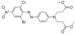 59709-38-5,methyl N-[4-[(2-bromo-6-chloro-4-nitrophenyl)azo]phenyl]-N-(3-methoxy-3-oxopropyl)-beta-alaninate