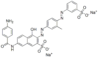 5979-32-8,disodium 7-[(4-aminobenzoyl)amino]-4-hydroxy-3-[[3-methyl-4-[(3-sulphonatophenyl)azo]phenyl]azo]naphthalene-2-sulphonate