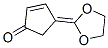 59895-11-3,2-Cyclopenten-1-one,  4-(1,3-dioxolan-2-ylidene)-