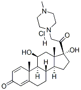 60-39-9,11beta,17-dihydroxy-21-(4-methyl-1-piperazinyl)pregna-1,4-diene-3,20-dione monohydrochloride