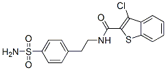 600122-24-5,Benzo[b]thiophene-2-carboxamide, N-[2-[4-(aminosulfonyl)phenyl]ethyl]-3-chloro- (9CI)