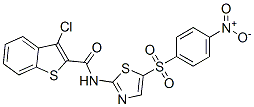 600122-26-7,Benzo[b]thiophene-2-carboxamide, 3-chloro-N-[5-[(4-nitrophenyl)sulfonyl]-2-thiazolyl]- (9CI)