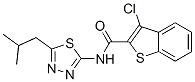 600122-39-2,Benzo[b]thiophene-2-carboxamide, 3-chloro-N-[5-(2-methylpropyl)-1,3,4-thiadiazol-2-yl]- (9CI)