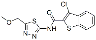 600122-44-9,Benzo[b]thiophene-2-carboxamide, 3-chloro-N-[5-(methoxymethyl)-1,3,4-thiadiazol-2-yl]- (9CI)