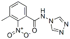 600126-55-4,Benzamide, 3-methyl-2-nitro-N-4H-1,2,4-triazol-4-yl- (9CI)