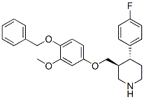 600135-89-5,(3S,4R)-4-(4-Fluorophenyl)-3-[[3-methoxy-4-(phenylmethoxy)phenoxy]methyl]piperidine