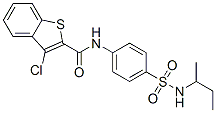 600640-89-9,Benzo[b]thiophene-2-carboxamide, 3-chloro-N-[4-[[(1-methylpropyl)amino]sulfonyl]phenyl]- (9CI)