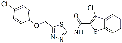 600640-90-2,Benzo[b]thiophene-2-carboxamide, 3-chloro-N-[5-[(4-chlorophenoxy)methyl]-1,3,4-thiadiazol-2-yl]- (9CI)