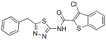 600640-92-4,Benzo[b]thiophene-2-carboxamide, 3-chloro-N-[5-(phenylmethyl)-1,3,4-thiadiazol-2-yl]- (9CI)