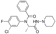 60143-16-0,Benzamide, N-(3-chloro-4-fluorophenyl)-N-[1-methyl-2-oxo-2-(1-piperidinylamino)ethyl]-, (S)- (9CI)