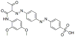 60143-55-7,4-[[4-[[1-[[(2,4-dimethoxyphenyl)amino]carbonyl]-2-oxopropyl]azo]phenyl]azo]benzenesulphonic acid