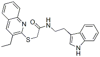 602266-87-5,Acetamide, 2-[(3-ethyl-2-quinolinyl)thio]-N-[2-(1H-indol-3-yl)ethyl]- (9CI)