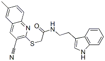 602294-12-2,Acetamide, 2-[(3-cyano-6-methyl-2-quinolinyl)thio]-N-[2-(1H-indol-3-yl)ethyl]- (9CI)