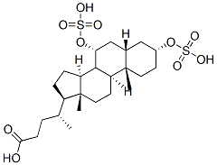 60262-91-1,(4R)-4-[(3R,5S,7R,9S,10S,13R,14S,17R)-10,13-dimethyl-3,7-disulfooxy-2,3,4,5,6,7,8,9,11,12,14,15,16,17-tetradecahydro-1H-cyclopenta[a]phenanthren-17-yl]pentanoic acid