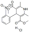 60299-11-8,dimethyl 1,4-dihydro-2,6-dimethyl-4-(2-nitrophenyl)pyridine-3,5-dicarboxylate monohydrochloride