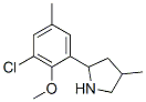 603068-55-9,Pyrrolidine, 2-(3-chloro-2-methoxy-5-methylphenyl)-4-methyl- (9CI)