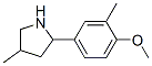 603068-59-3,Pyrrolidine, 2-(4-methoxy-3-methylphenyl)-4-methyl- (9CI)