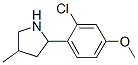 603068-83-3,Pyrrolidine, 2-(2-chloro-4-methoxyphenyl)-4-methyl- (9CI)
