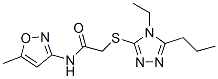 603071-68-7,Acetamide, 2-[(4-ethyl-5-propyl-4H-1,2,4-triazol-3-yl)thio]-N-(5-methyl-3-isoxazolyl)- (9CI)