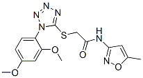 603079-55-6,Acetamide, 2-[[1-(2,4-dimethoxyphenyl)-1H-tetrazol-5-yl]thio]-N-(5-methyl-3-isoxazolyl)- (9CI)