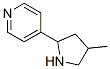 603089-86-7,Pyridine, 4-(4-methyl-2-pyrrolidinyl)- (9CI)