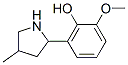603090-07-9,Phenol, 2-methoxy-6-(4-methyl-2-pyrrolidinyl)- (9CI)