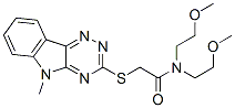 603946-04-9,Acetamide, N,N-bis(2-methoxyethyl)-2-[(5-methyl-5H-1,2,4-triazino[5,6-b]indol-3-yl)thio]- (9CI)