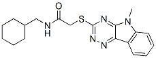 603946-13-0,Acetamide, N-(cyclohexylmethyl)-2-[(5-methyl-5H-1,2,4-triazino[5,6-b]indol-3-yl)thio]- (9CI)