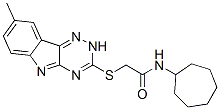 603946-17-4,Acetamide, N-cycloheptyl-2-[(8-methyl-2H-1,2,4-triazino[5,6-b]indol-3-yl)thio]- (9CI)