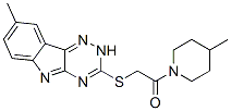 603946-23-2,Piperidine, 4-methyl-1-[[(8-methyl-2H-1,2,4-triazino[5,6-b]indol-3-yl)thio]acetyl]- (9CI)
