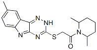 603946-25-4,Piperidine, 2,6-dimethyl-1-[[(8-methyl-2H-1,2,4-triazino[5,6-b]indol-3-yl)thio]acetyl]- (9CI)