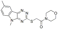 603946-38-9,Morpholine, 4-[[(5,8-dimethyl-5H-1,2,4-triazino[5,6-b]indol-3-yl)thio]acetyl]- (9CI)