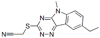 603946-66-3,Acetonitrile, [(8-ethyl-5-methyl-5H-1,2,4-triazino[5,6-b]indol-3-yl)thio]- (9CI)