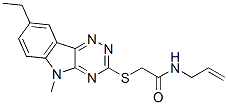 603946-68-5,Acetamide, 2-[(8-ethyl-5-methyl-5H-1,2,4-triazino[5,6-b]indol-3-yl)thio]-N-2-propenyl- (9CI)