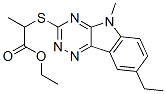 603946-72-1,Propanoic acid, 2-[(8-ethyl-5-methyl-5H-1,2,4-triazino[5,6-b]indol-3-yl)thio]-, ethyl ester (9CI)