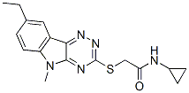 603946-77-6,Acetamide, N-cyclopropyl-2-[(8-ethyl-5-methyl-5H-1,2,4-triazino[5,6-b]indol-3-yl)thio]- (9CI)