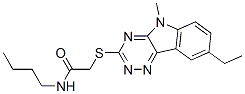 603946-79-8,Acetamide, N-butyl-2-[(8-ethyl-5-methyl-5H-1,2,4-triazino[5,6-b]indol-3-yl)thio]- (9CI)