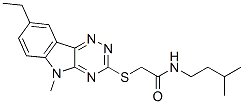 603946-84-5,Acetamide, 2-[(8-ethyl-5-methyl-5H-1,2,4-triazino[5,6-b]indol-3-yl)thio]-N-(3-methylbutyl)- (9CI)