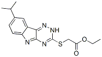 603947-16-6,Acetic acid, [[8-(1-methylethyl)-2H-1,2,4-triazino[5,6-b]indol-3-yl]thio]-, ethyl ester (9CI)