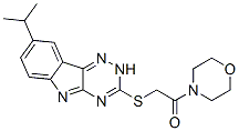 603947-18-8,Morpholine, 4-[[[8-(1-methylethyl)-2H-1,2,4-triazino[5,6-b]indol-3-yl]thio]acetyl]- (9CI)